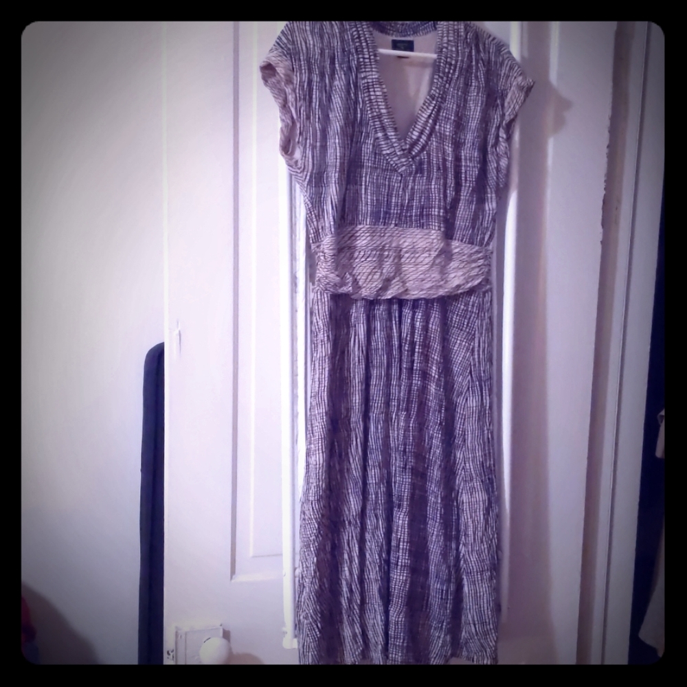 Anthropologie Wavering Grid dress by Deletta